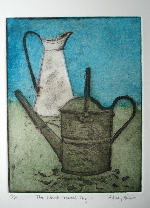 Hilary Adair RE, The White Enamel Jug