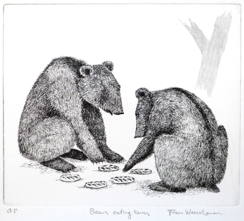 Frans Wesselman RE, Bears Eating Buns