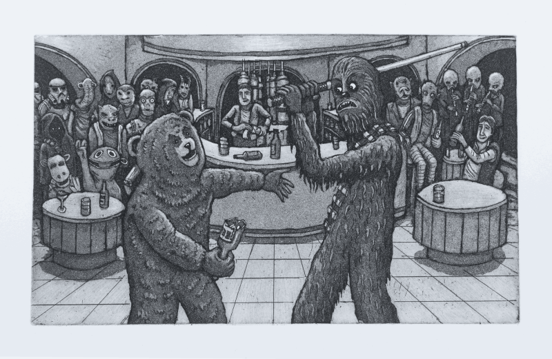 Martin Langford RE, Bear Fight