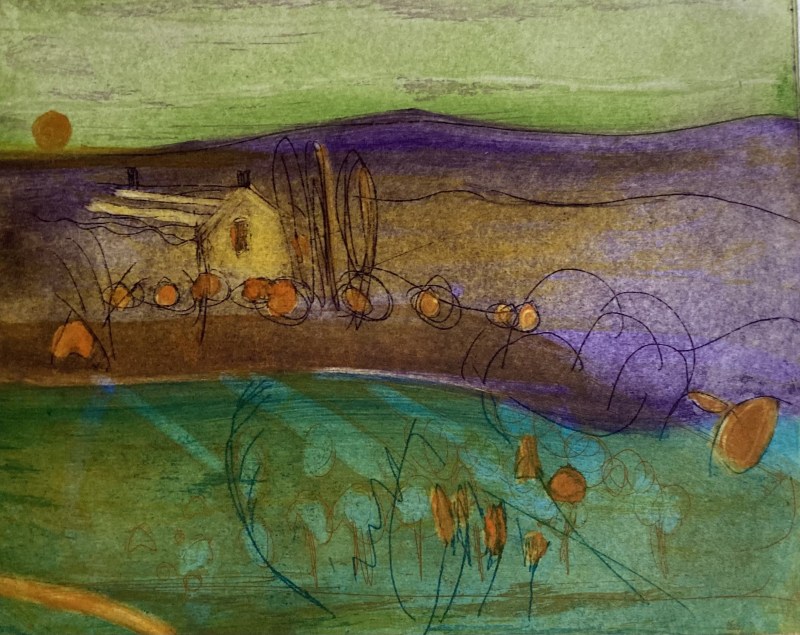 Louise Davies RE, Spring Sunset