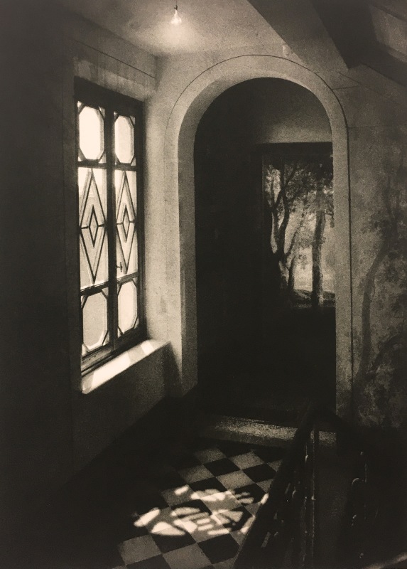 Suzanne Moxhay ARE, Corridor With Chequered Floor