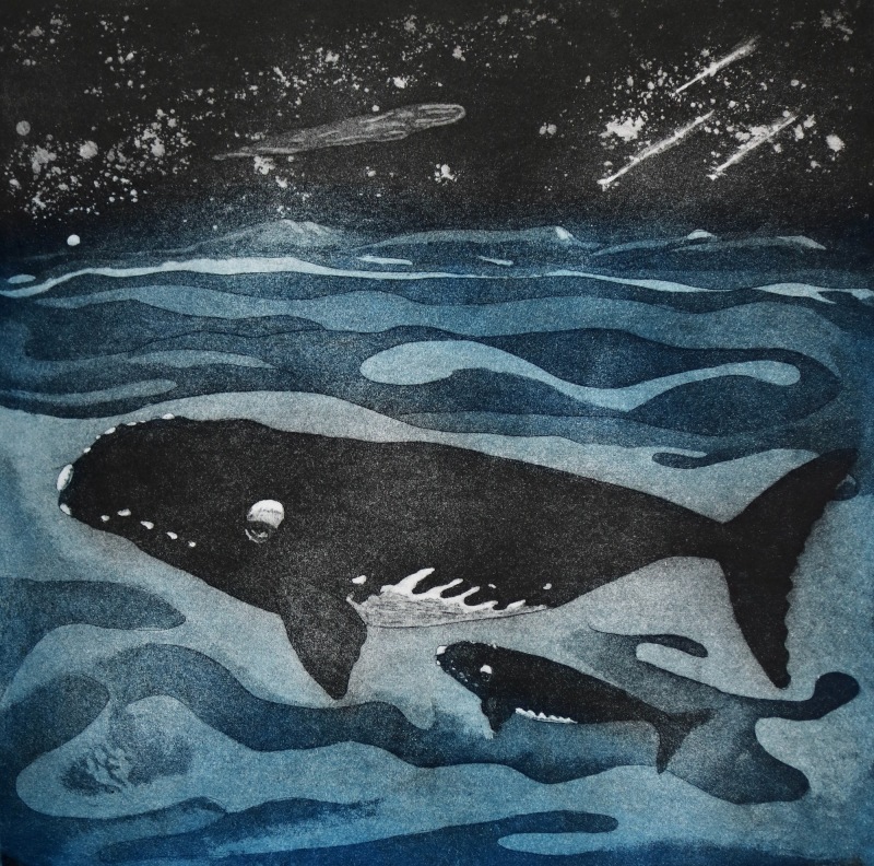 Linda Landers RE, Right Whale And Calf
