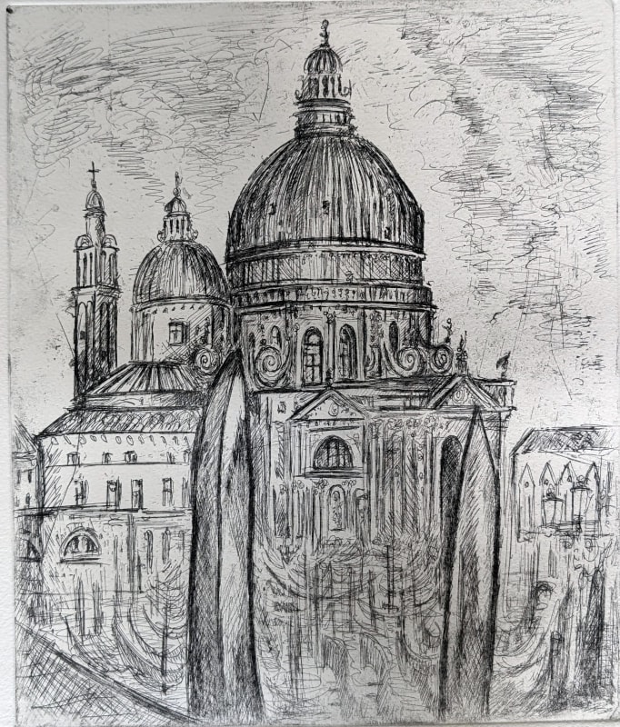 Neil Pittaway RWS RE, Santa Maria Della Salute, Venice