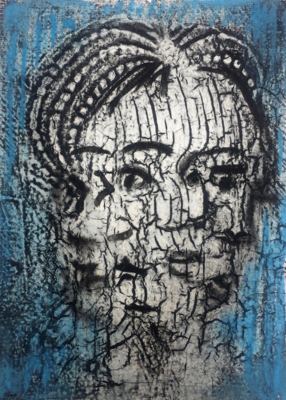 Corinna Button RE, Eyes to the Right, Nose to the Left