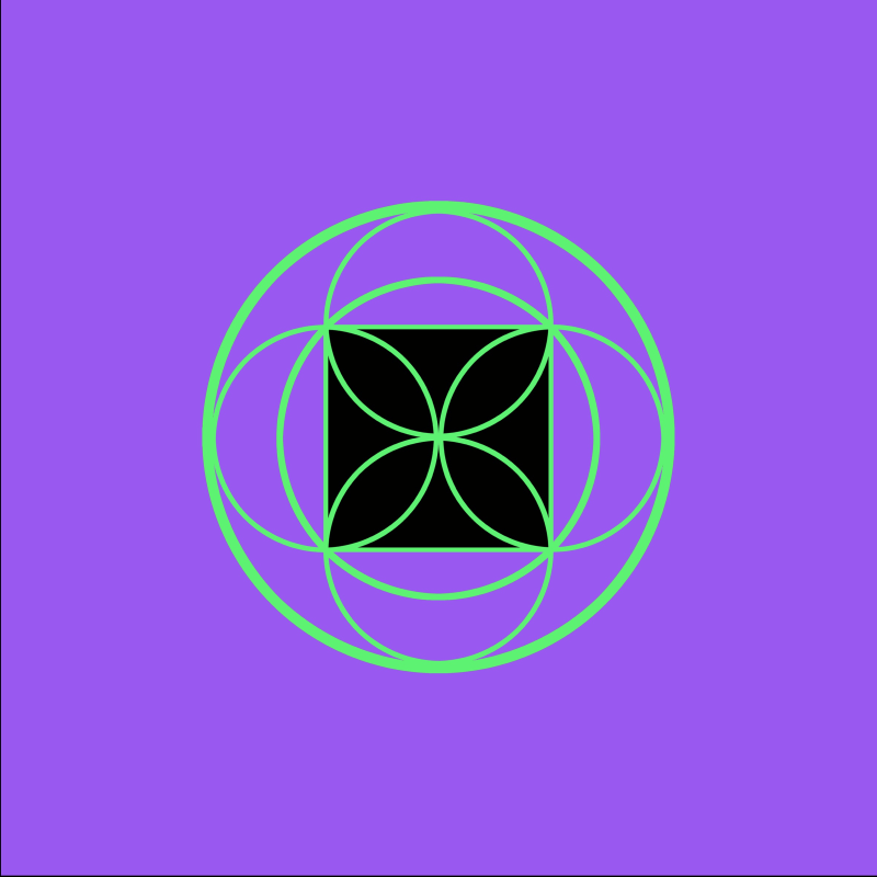 Elizabeth Lloyd ARE, Venusian Window - Ultra Violet and Mint Green