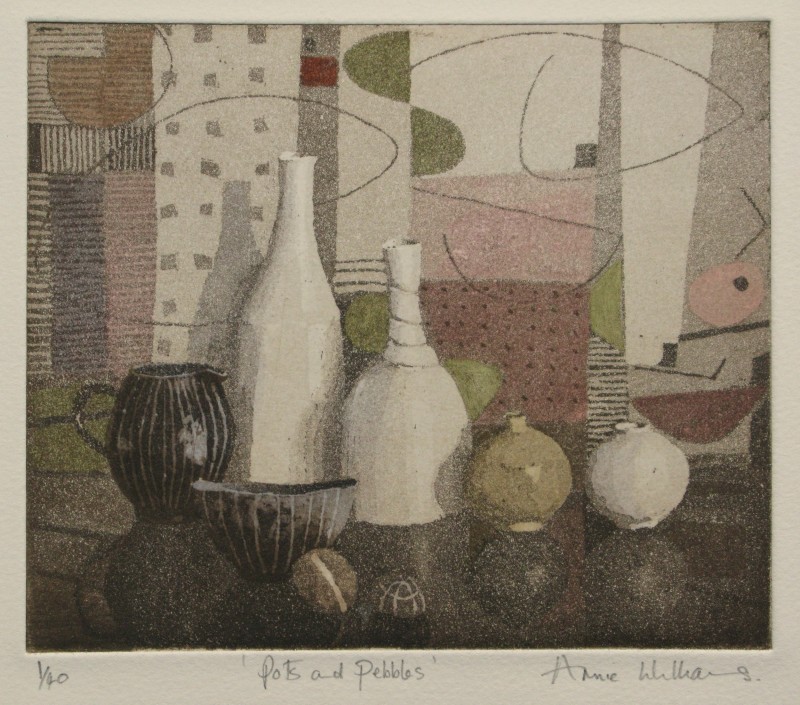 Annie Williams RWS RE, Pots and Pebbles