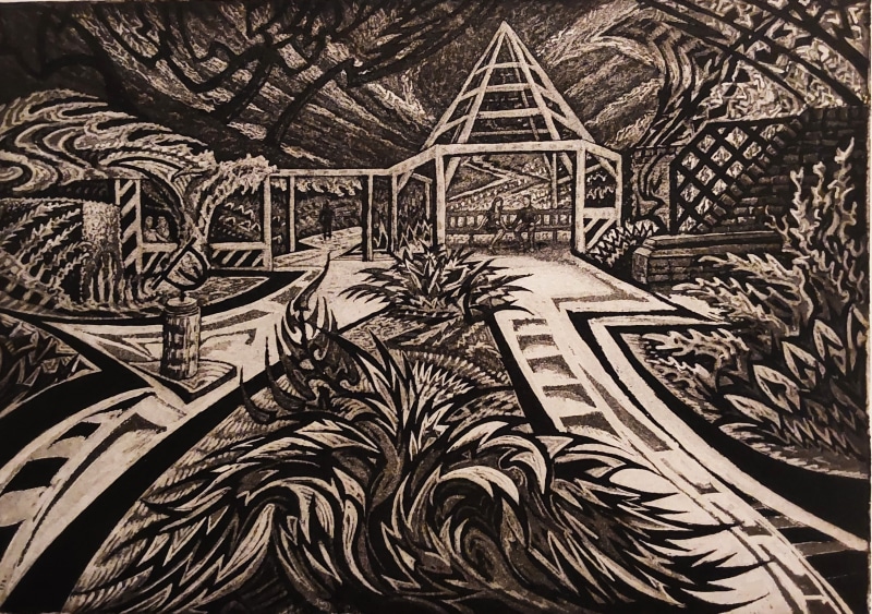 Jeremy Blighton RE, The Arbour