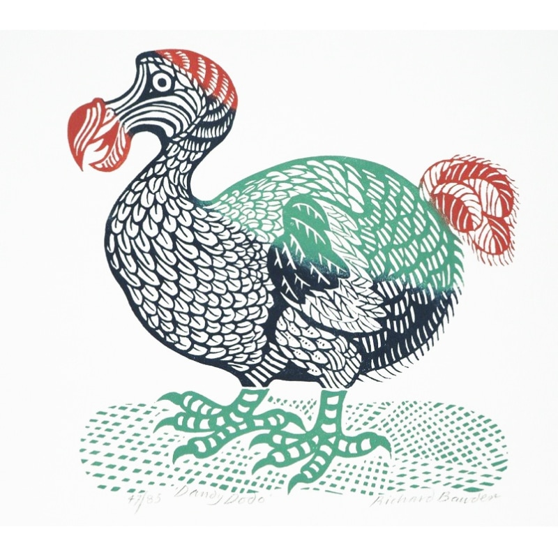 Dandy Dodo, linocut