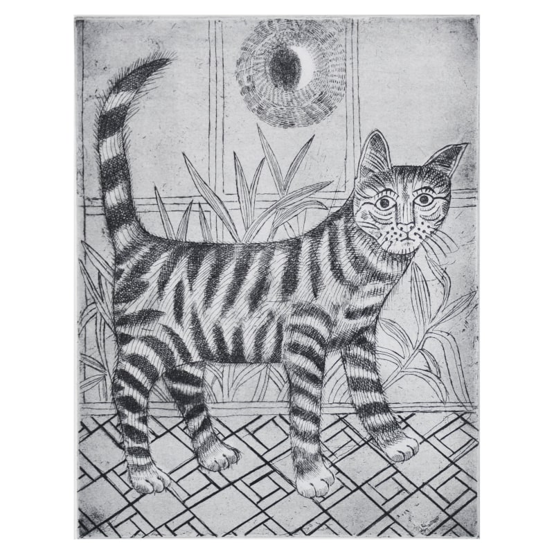 Amber, etching
