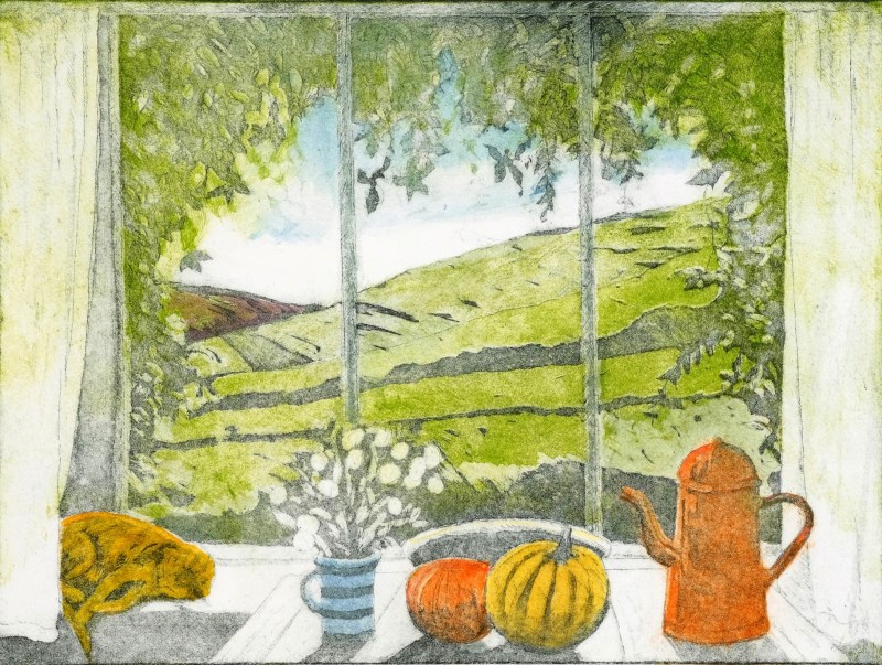 Lazy Afternoon, etching