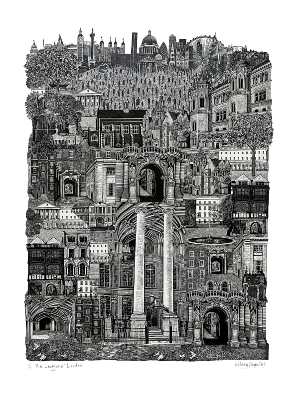 The Lawyers London, wood engraving