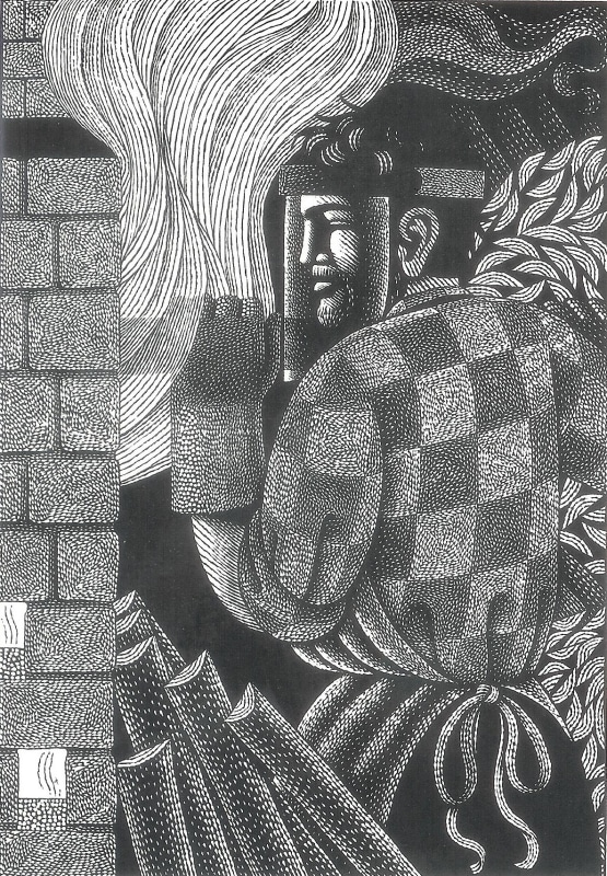 Harry Brockway RE, Firing, wood engraving
