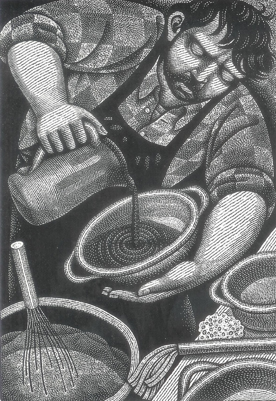 Harry Brockway RE, Glazing, wood engraving