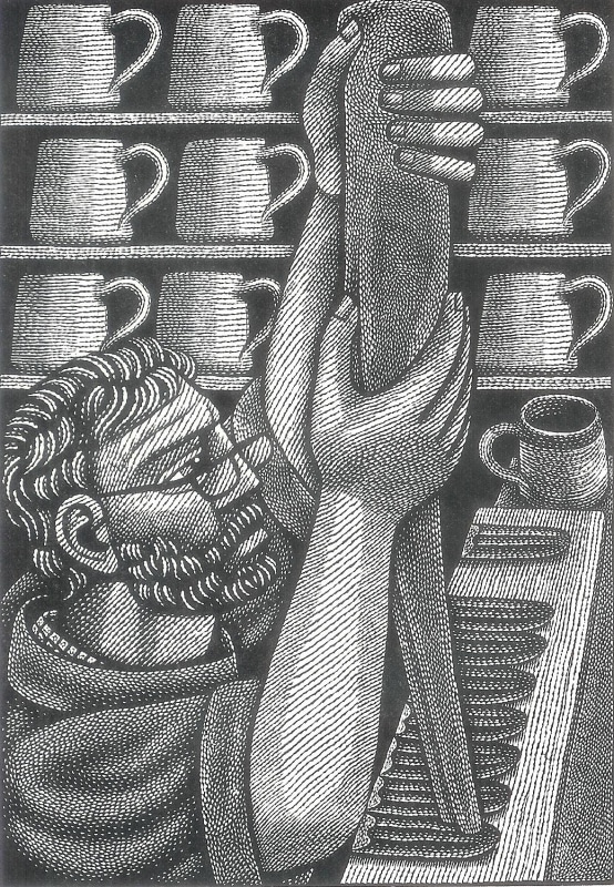 Harry Brockway RE, Handling, wood engraving