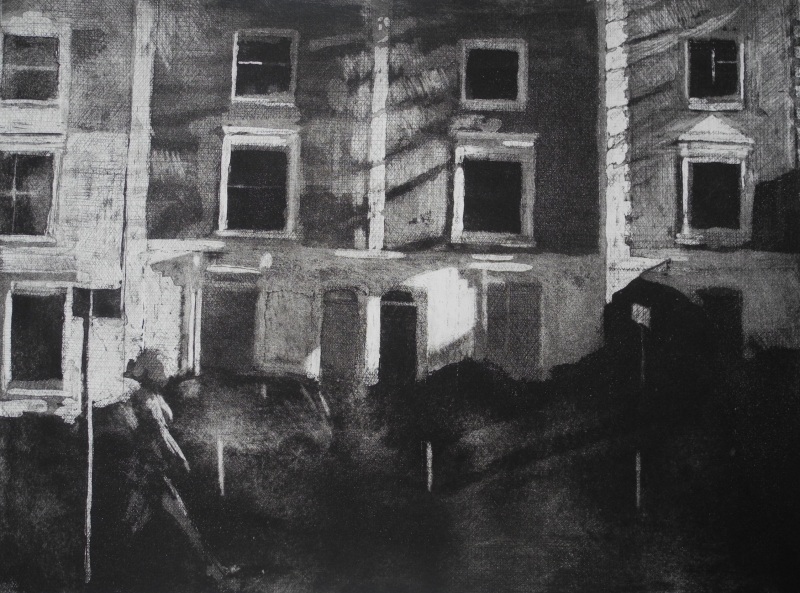 Cleaver Square, etching