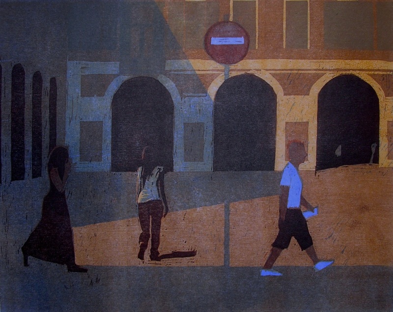 Place Garibaldi, woodcut