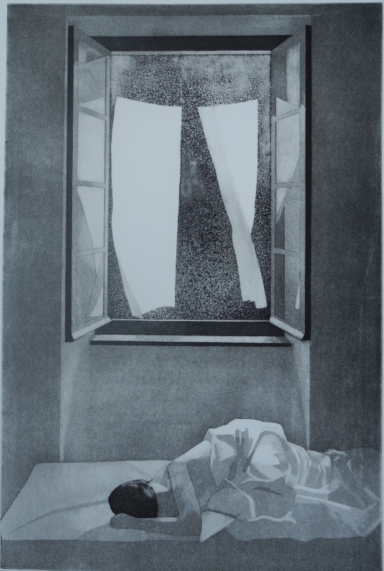 Sleep, etching