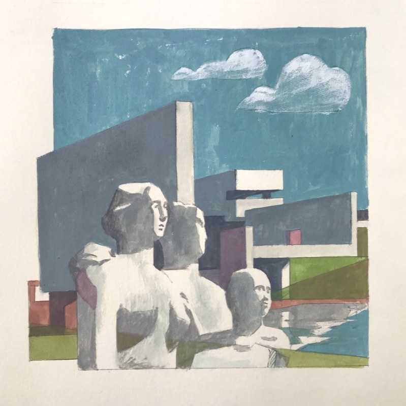 final image painted in gouache