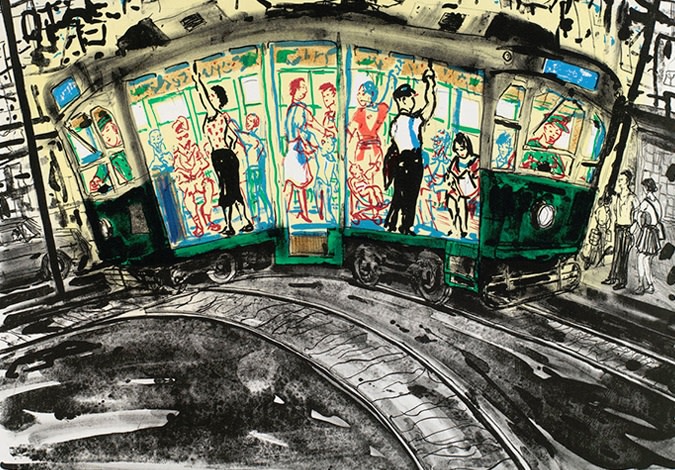 Chris Orr RA Hon RE, Hooray for the Nagasaki Tramcar