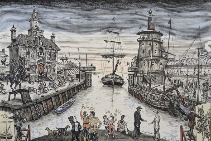 Chris Orr RA Hon RE, A View of Delft