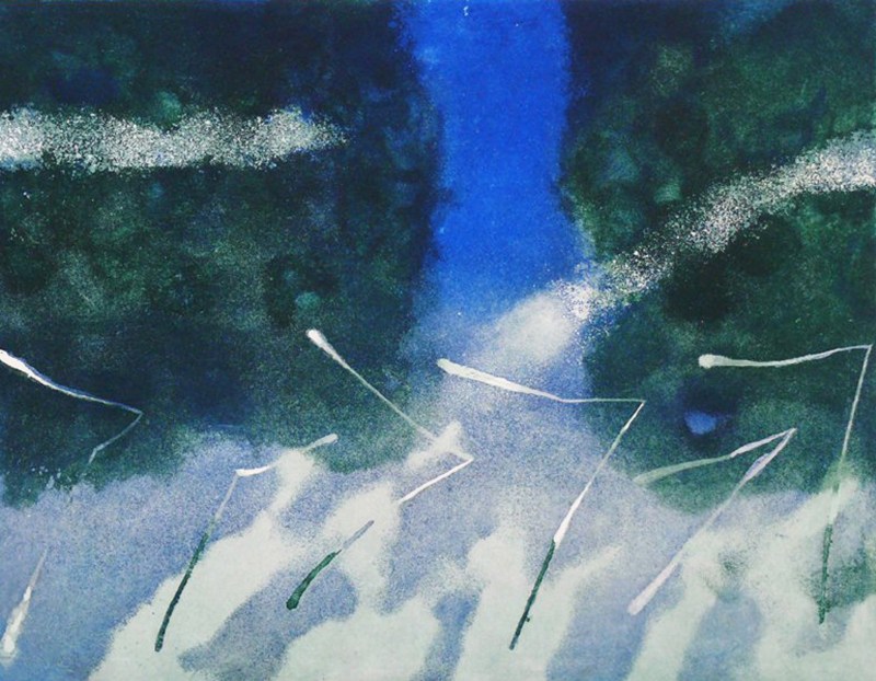 Drifting II, etching