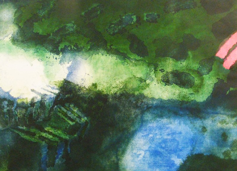 Silent Garden Edge, etching