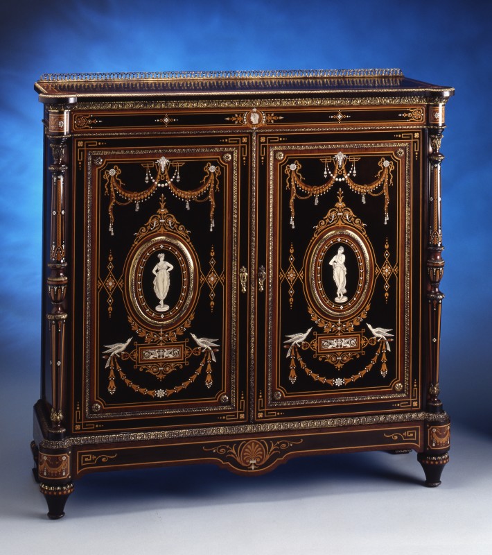 A Victorian side cabinet by Lamb, Manchester, date circa 1860