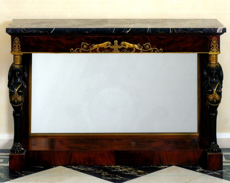 An Empire console table attributed to Jacob-Desmalter et Cie, Paris, date circa 1805-10