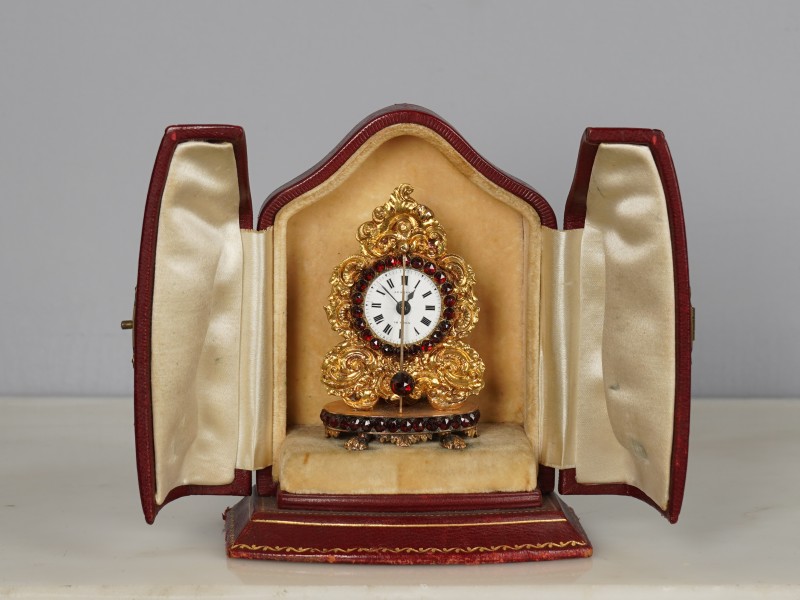 An early 19th Century miniature "Zappler" carriage clock by Josef Jessner, Vienna, date circa 1820