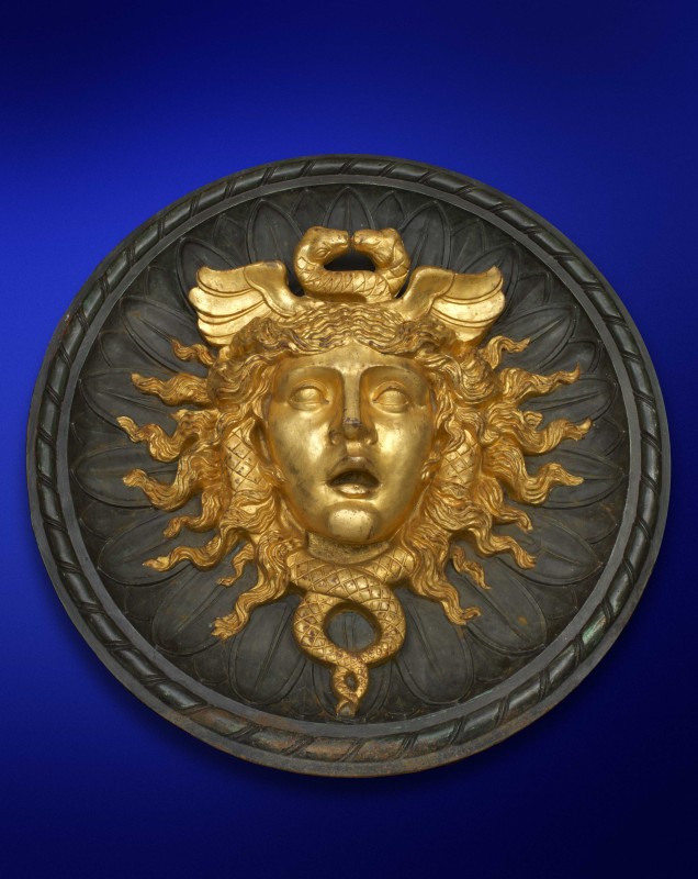 A Second Empire roundel Medusa mask, French, date circa 1870