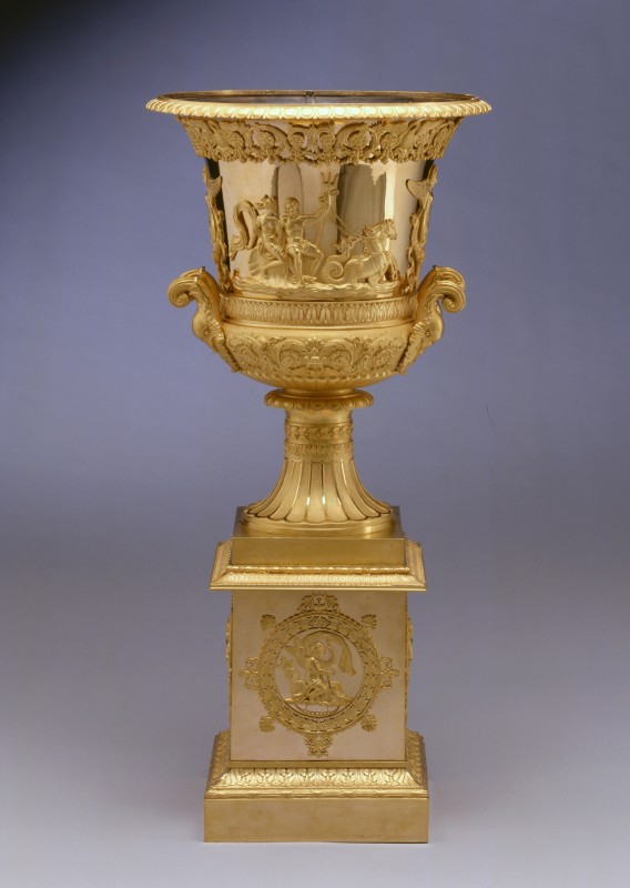 An Empire figural urn and stand by Claude Galle, Paris, date circa 1810