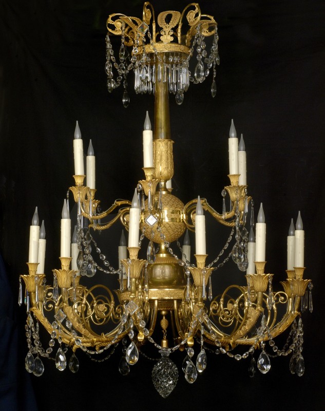 A late Empire eighteen-light chandelier, Paris, date circa 1820