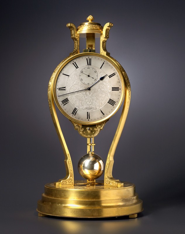 Thomas Cole, A tripod table timepiece by Thomas Cole, retailed by Hunt & Roskell, London, date circa 1850