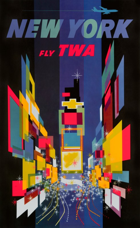 David Klein, New York, Fly TWA, 1960s