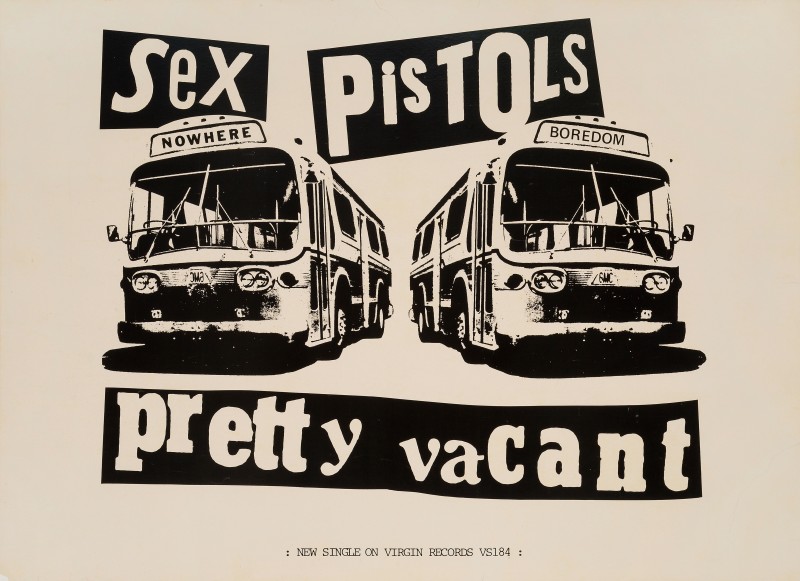 Jamie Reid, The Sex Pistols, 1977