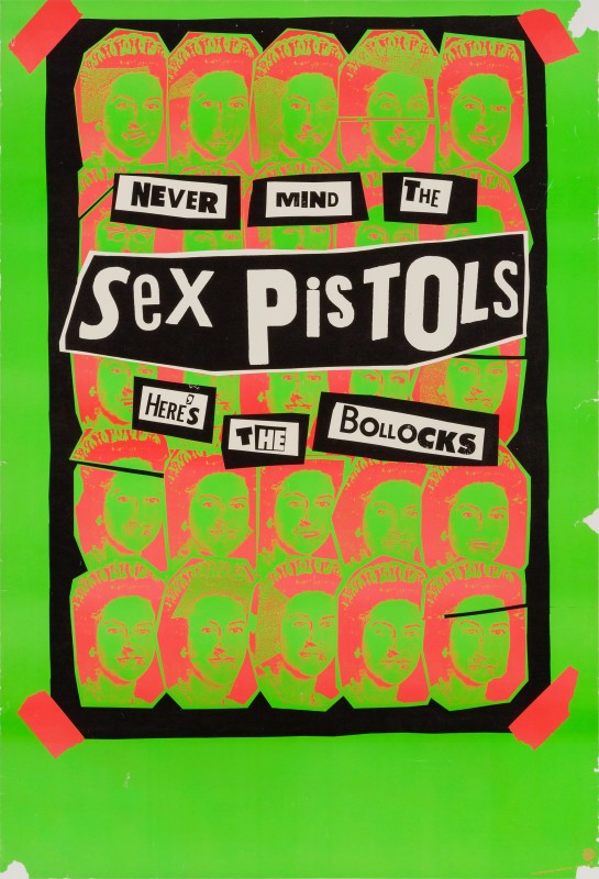 Jamie Reid, The Sex Pistols, 1977