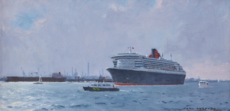 Queen Mary 2 leaving Southampton