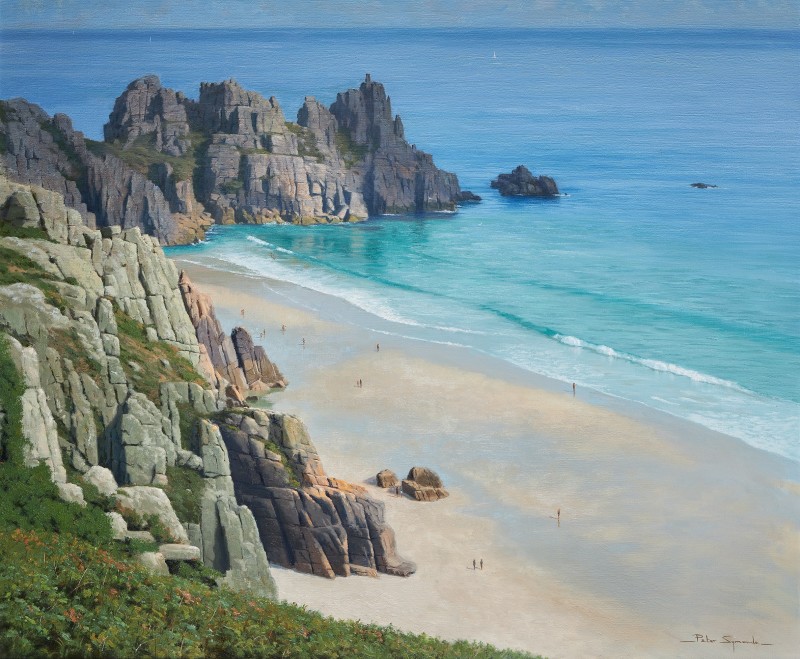Pedn Vounder and Logan Rock, Porthcurno, Cornwall