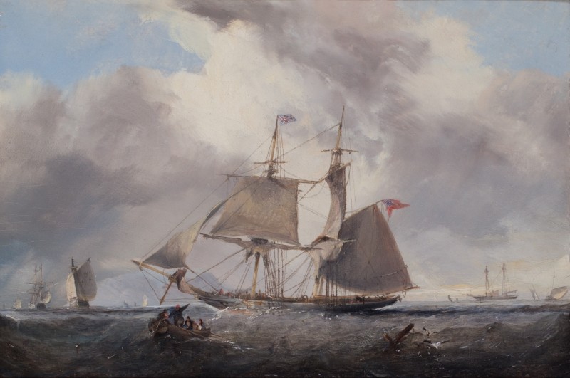 Nicholas Matthew Condy , Waiting for a pilot off Portsmouth