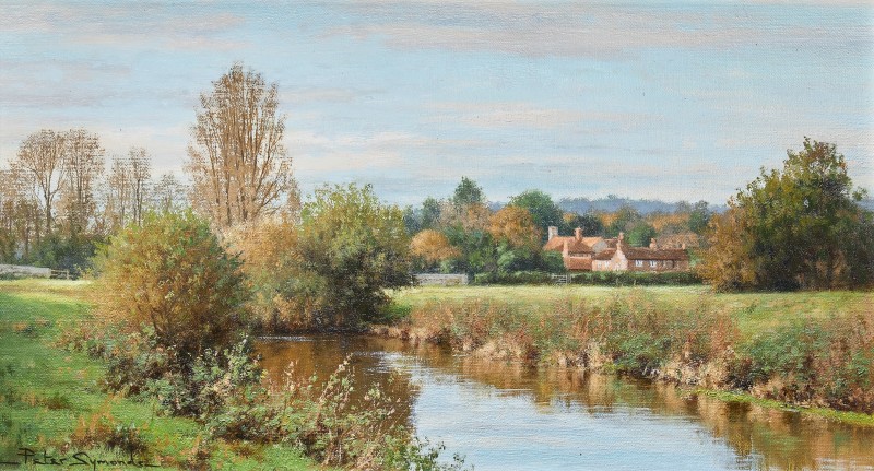 Early November, Lower Fittleworth from the Rother