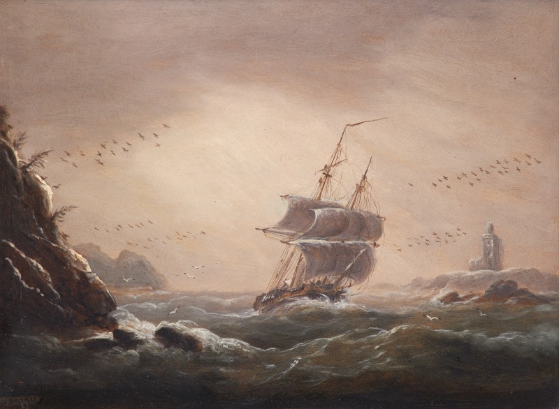 The brig Vixen off Halifax, Nova Scotia