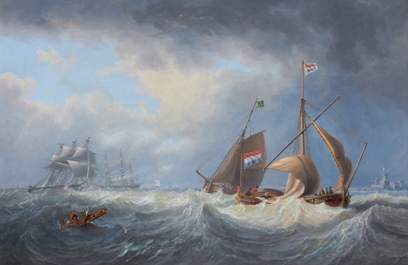 Dutch fishing craft off Vlissingen