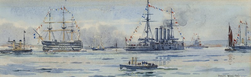 The Trafalgar day fleet review; Shipping in the Solent
