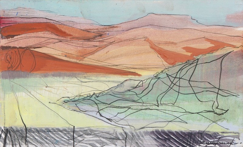 Sossusvlei into dusk sketch