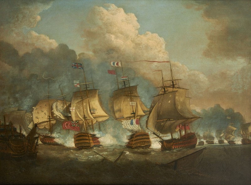 The battle of the Glorious 1st June, the two flagships in close action