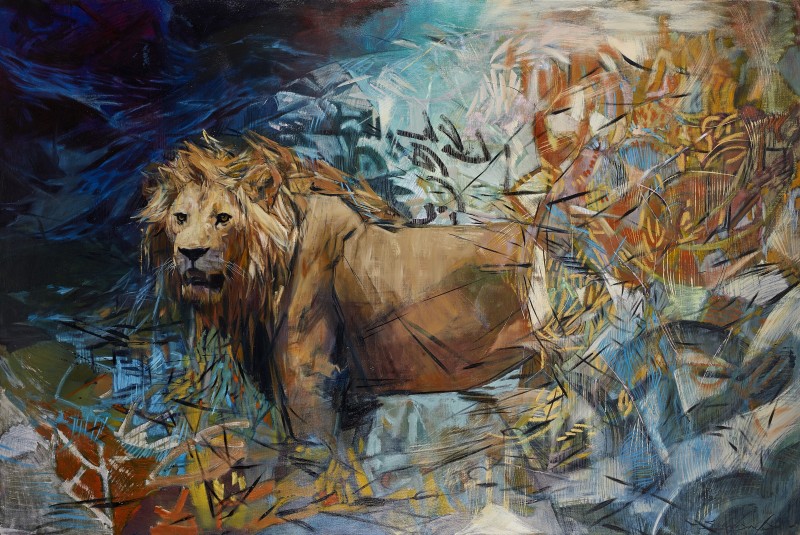 Lone Male Lion