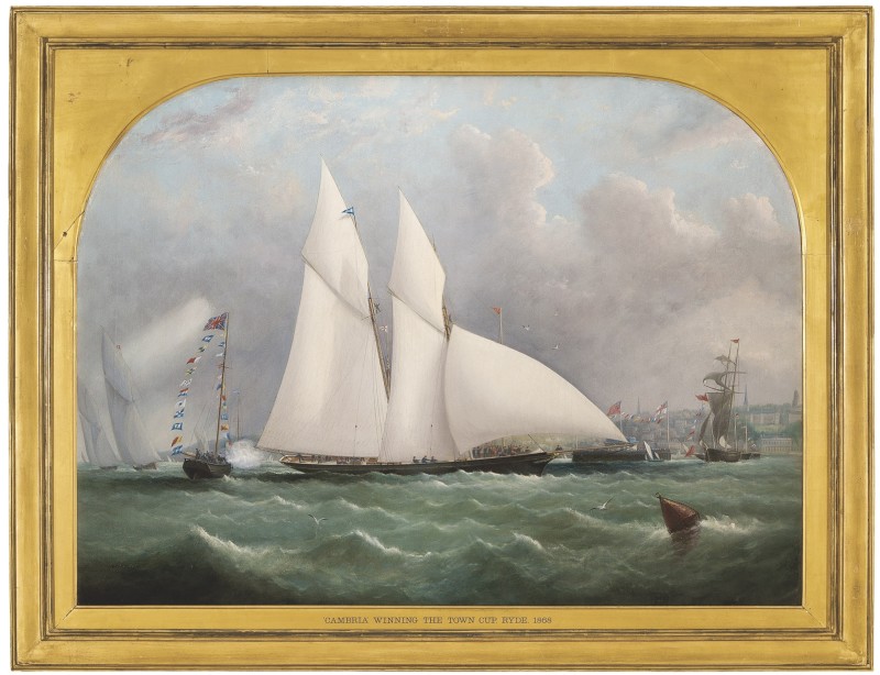 Cambria winning the Town Cup, Ryde, Isle of Wight, 1868
