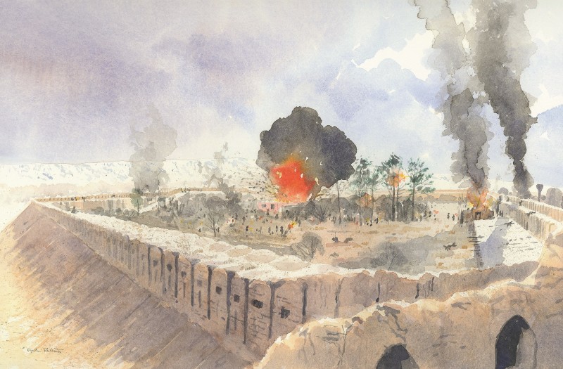 Prisoner compound, Qala i Janghi battle, day 2 (reconstruction)