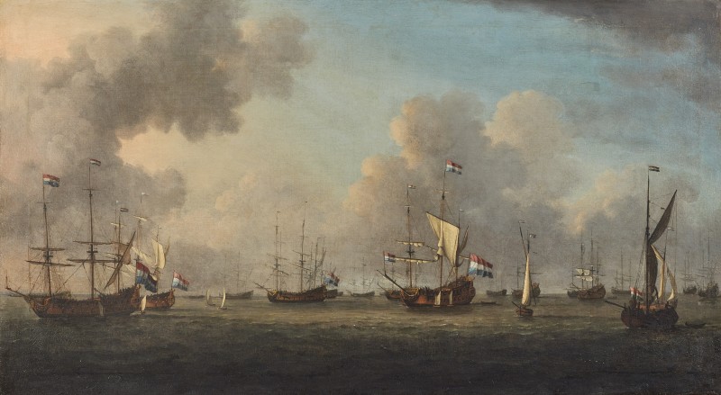 Admiral Wassenaer Obdam's fleet at anchor