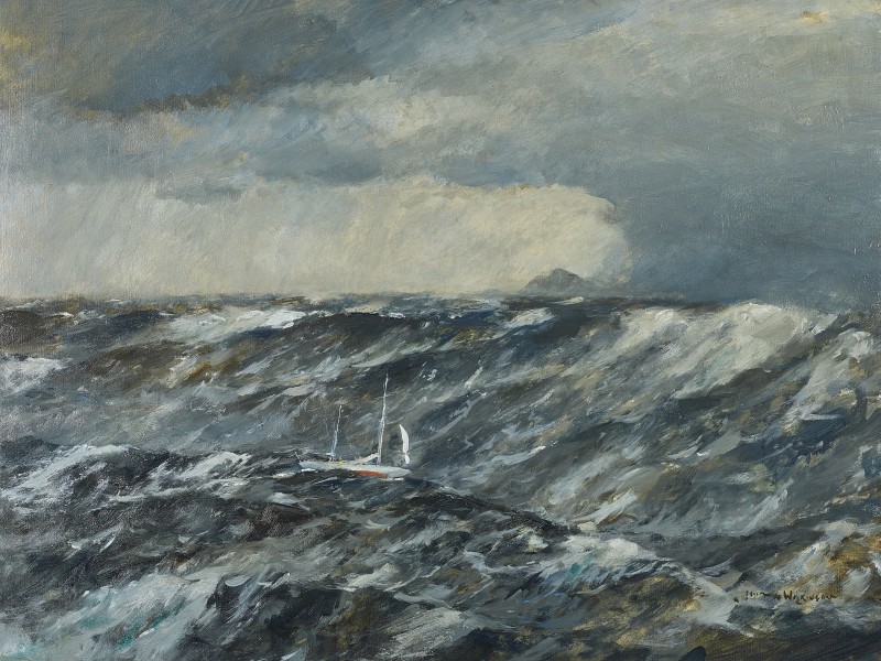 Norman Wilkinson , CBE, SMA, PRWS, RI, Gipsy Moth IV rounding Cape Horn, 1967
